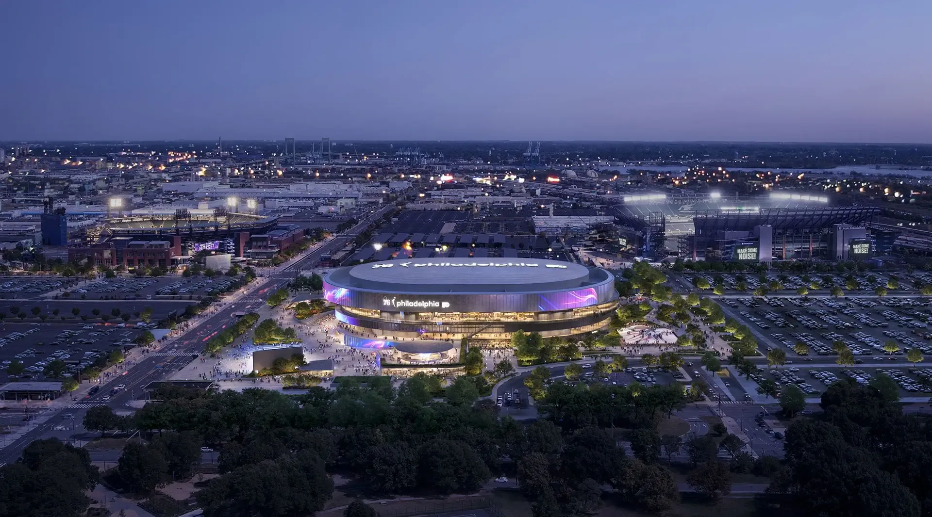 A new Philadelphia sports and entertainment arena will bring the 76ers, Flyers, and the city’s future WNBA team together under one roof.