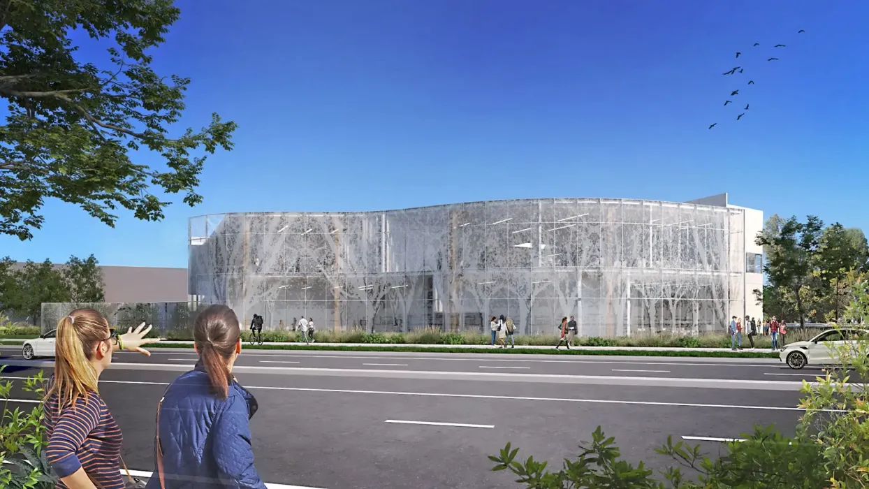 We developed a hybrid structural system that employed mass timber for the portion of the building that houses classrooms and offices, while using steel to support the laboratories and for the building’s lateral system – a critical feature in California’s high-seismic zone. 