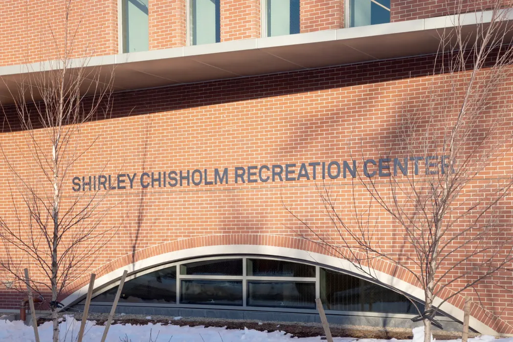 Surrounded by the courts and fields of Nostrand Playground, the Shirley Chisholm Recreation Center – named for America’s first Black woman congressperson, who was elected by this community in 1968 – provides a range of amenities.
