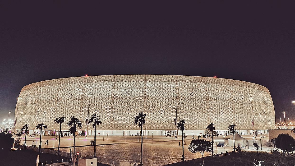 Al Thumama Stadium in Doha, Qatar.