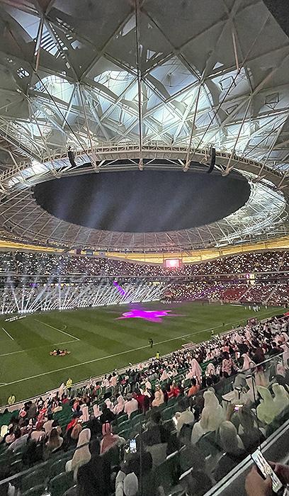 Al Thumama Stadium in Doha, Qatar.