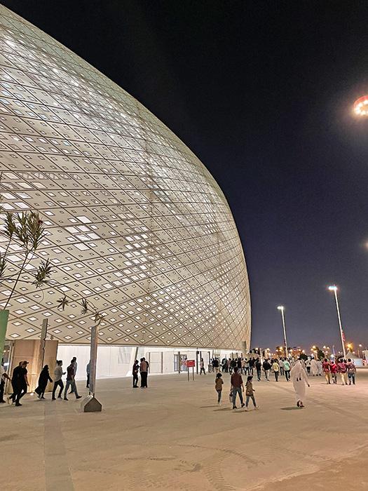 Al Thumama Stadium in Doha, Qatar.