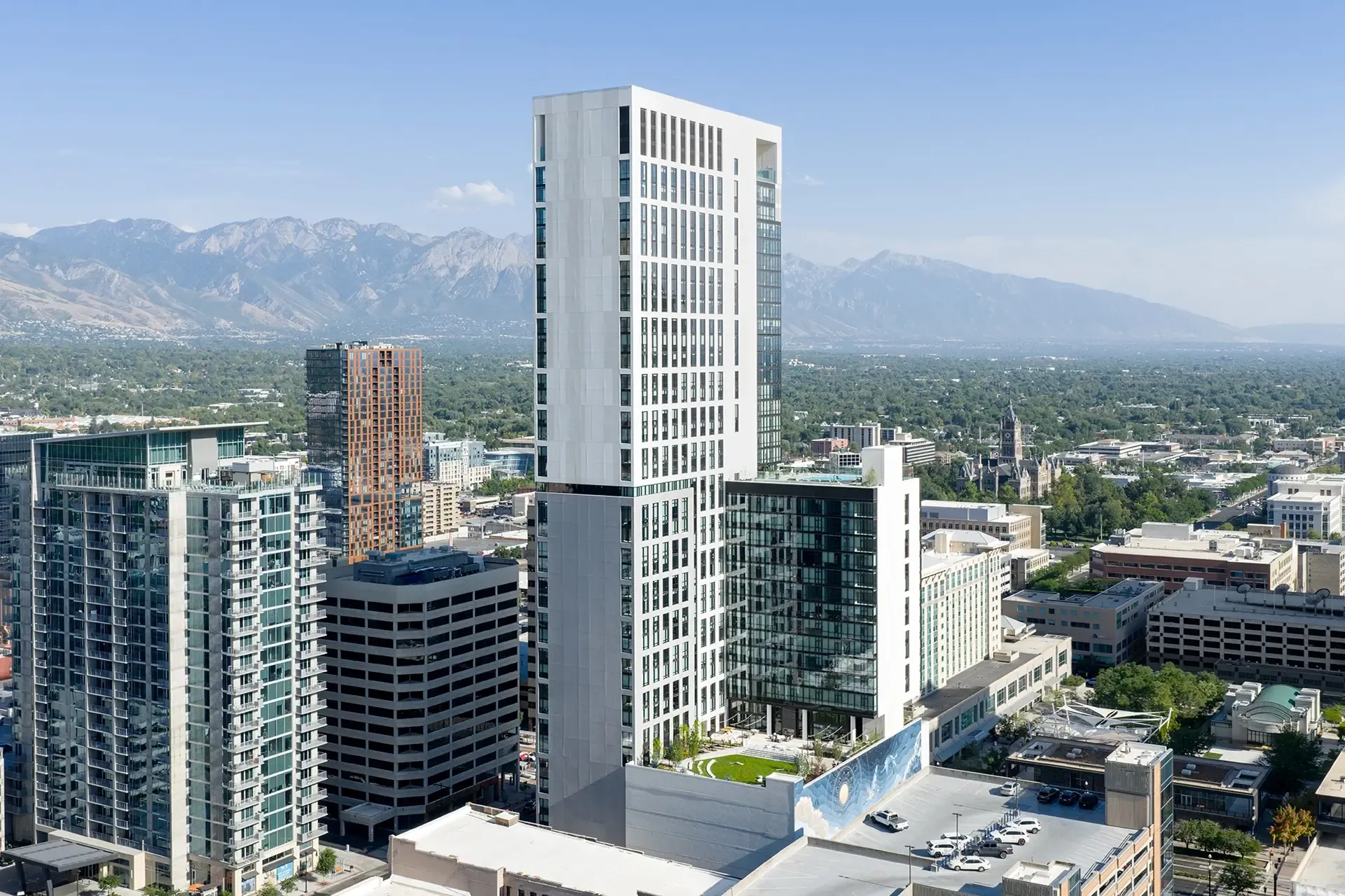 The Architect's Newspaper highlights the design and engineering behind Astra Tower, a 41-story residential tower rising 450 feet above Salt Lake City as the tallest building in Utah. 