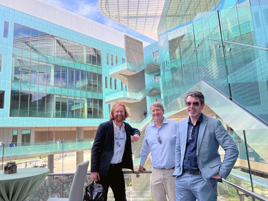  Principal and Sustainability Practice Leader Gunnar Hubbard (center), Aaron Vaden-Youmans (left), and Bill Horgan of Grimshaw