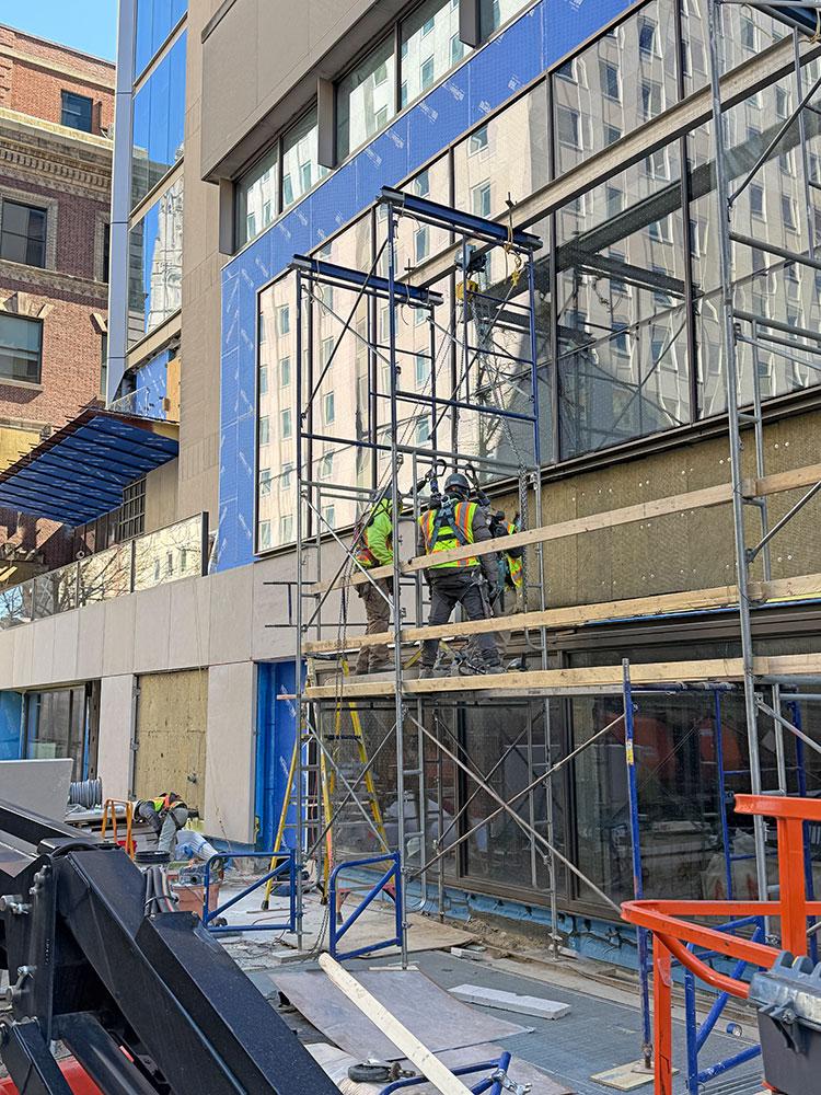 Building Enclosure Commissioning work at Barnard College in New York City.