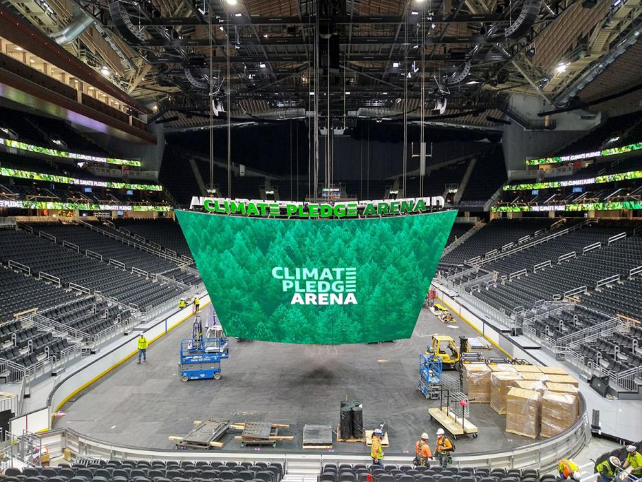 Seattle Kraken Climate Pledge Arena completion date October