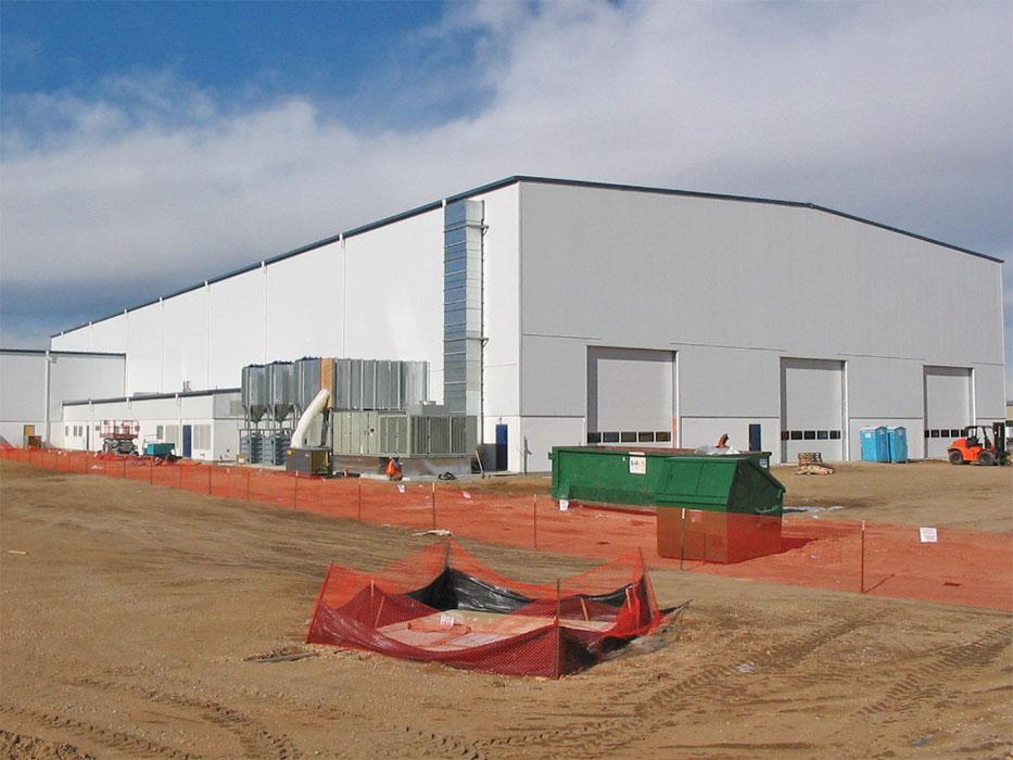 Vesta Blade Factory under construction, Windsor, Colorado.