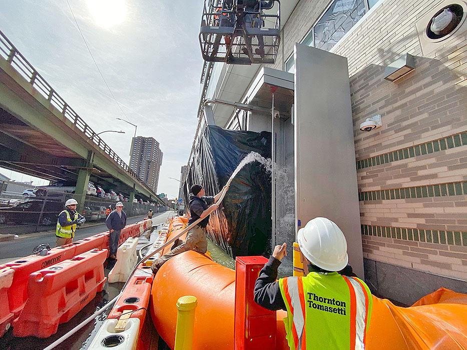 NYU Langone Medical Center, Smilow Research Institute, Perimeter Flood Mitigation Design - Science Building Flood Barrier Testing, New York, New York.