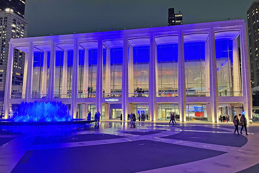 David Geffen Hall at Lincoln Center in Manhattan.