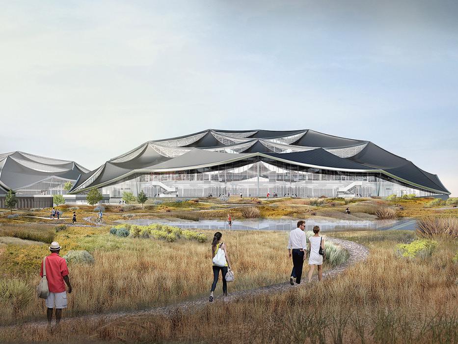 Google Bay View Campus in California.