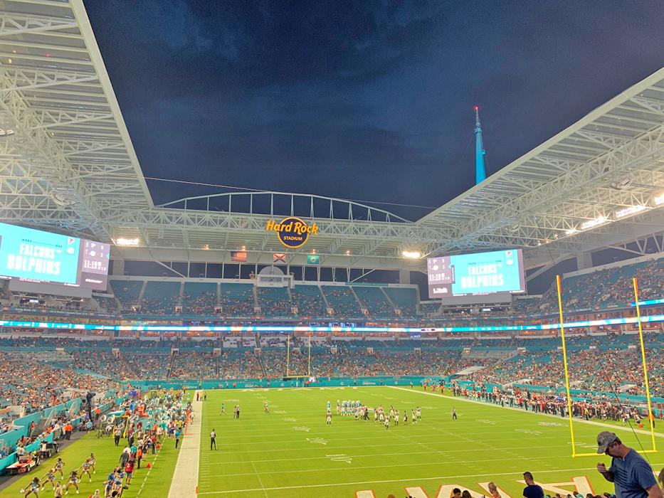 Hard Rock Stadium in Miami Gardens, Florida.