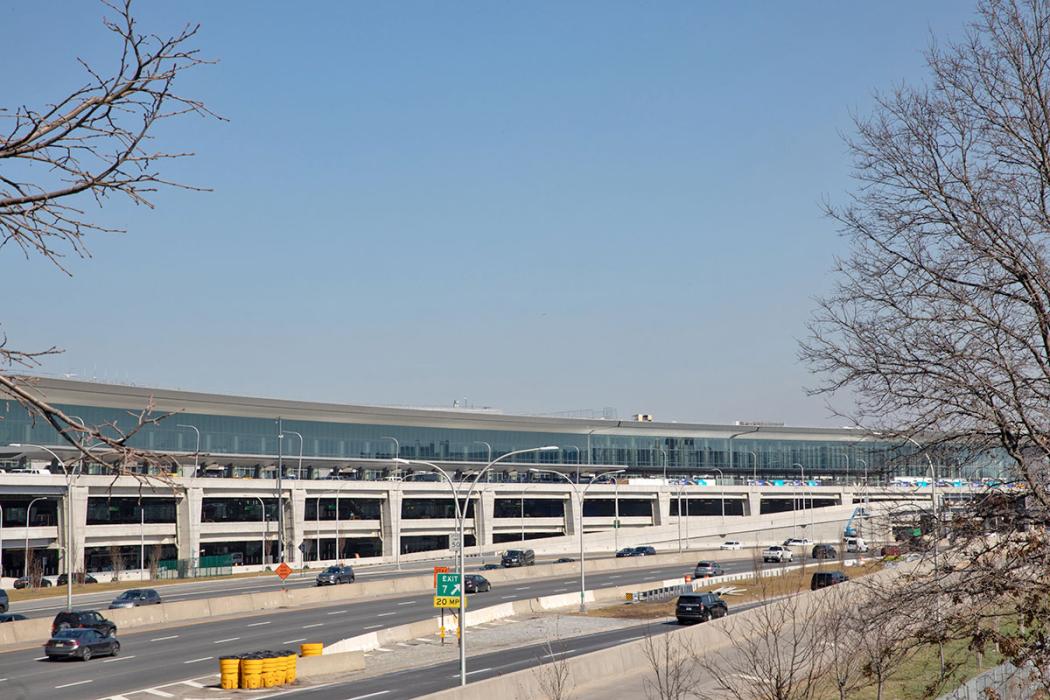 LaGuardia Airport, Terminal B, in New York.