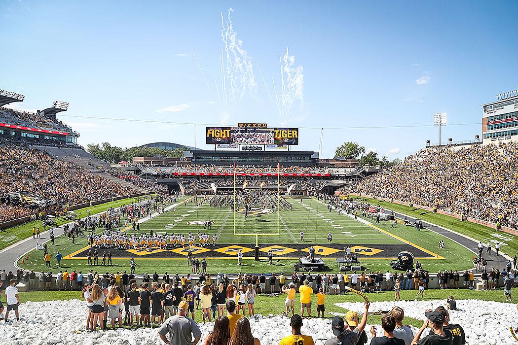 Memorial Stadium at the University of Missouri.