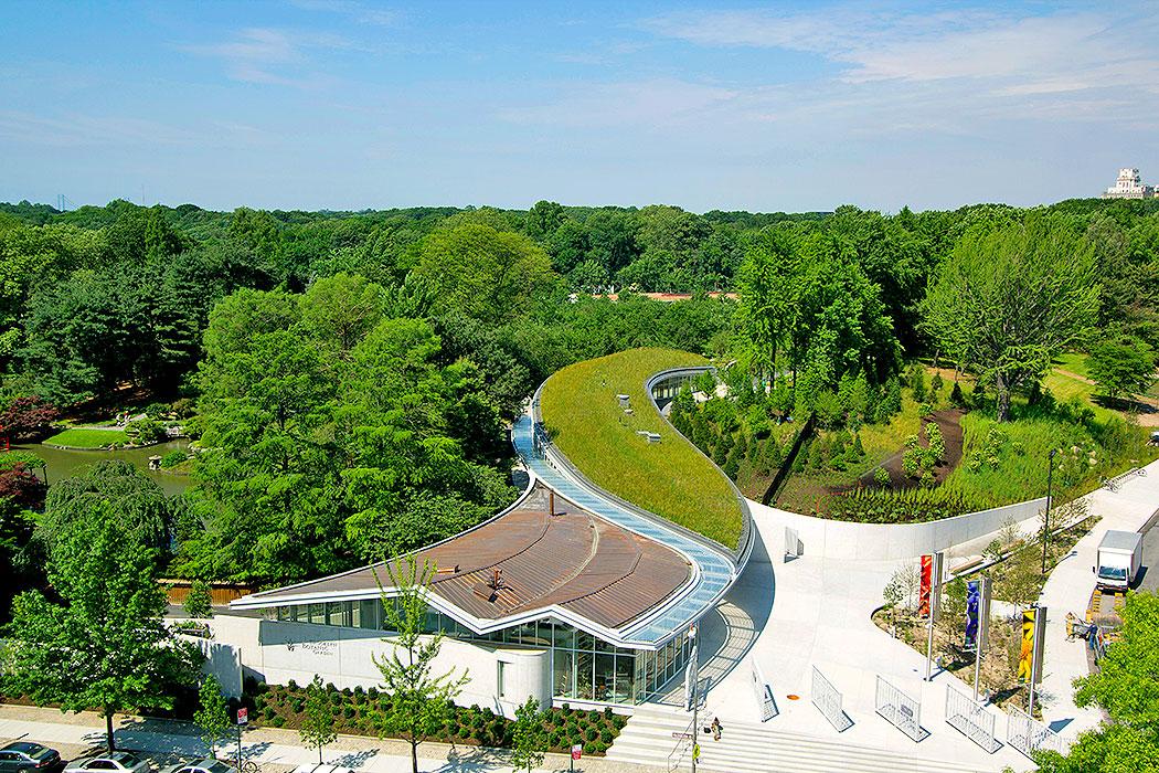 The Brooklyn Botanic Garden Visitor Center in New York.
