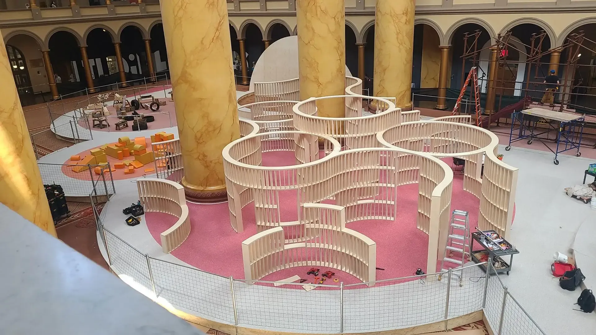 we provided pro bono structural engineering for the subfloor system supporting an immersive, climbable museum experience.