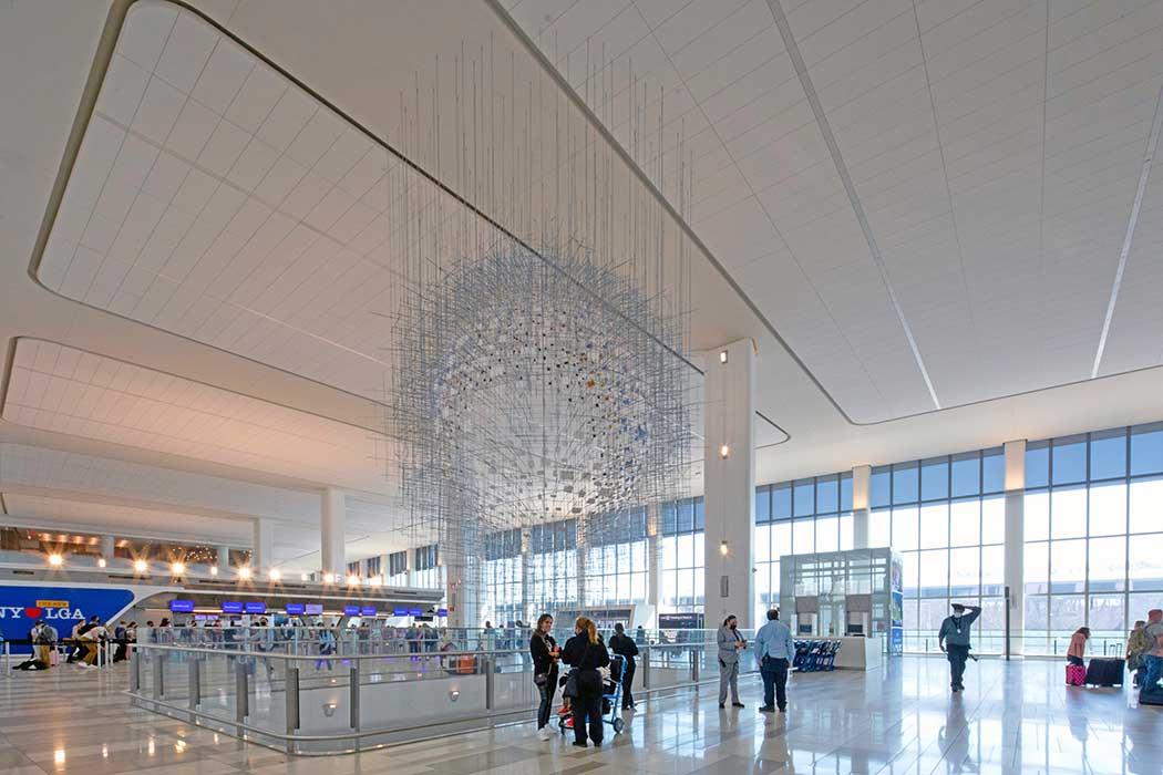 LaGuardia Airport, Terminal B, in New York.