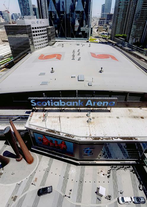 Scotiabank Arena in Toronto, Ontario.