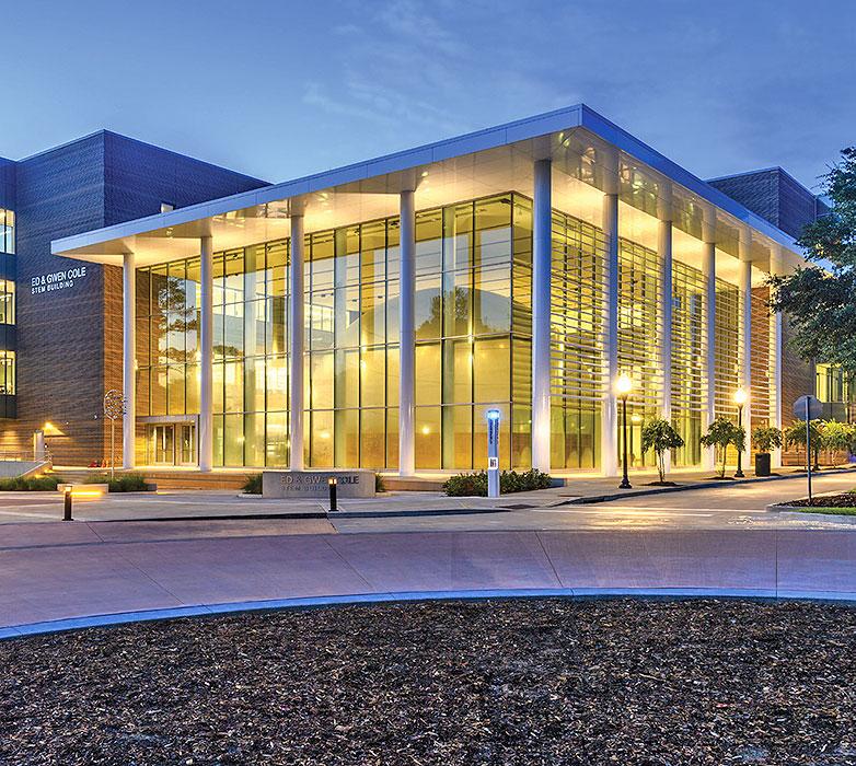 Ed and Gwen Cole STEM Building at Stephen F. Austin State University. (Ensight Haynes Whaley)