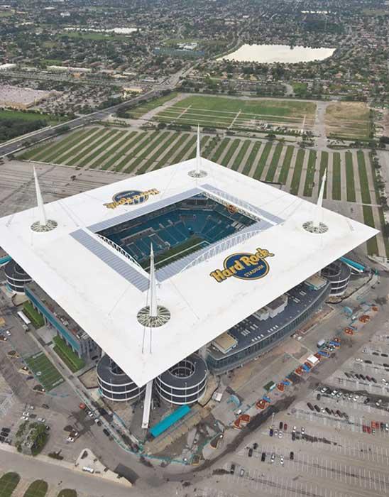 Hard Rock Stadium in Miami Gardens, Florida.