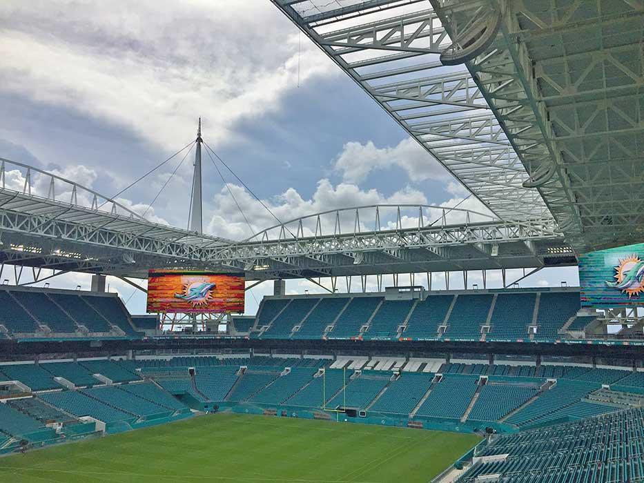 Hard Rock Stadium in Miami Gardens, Florida.