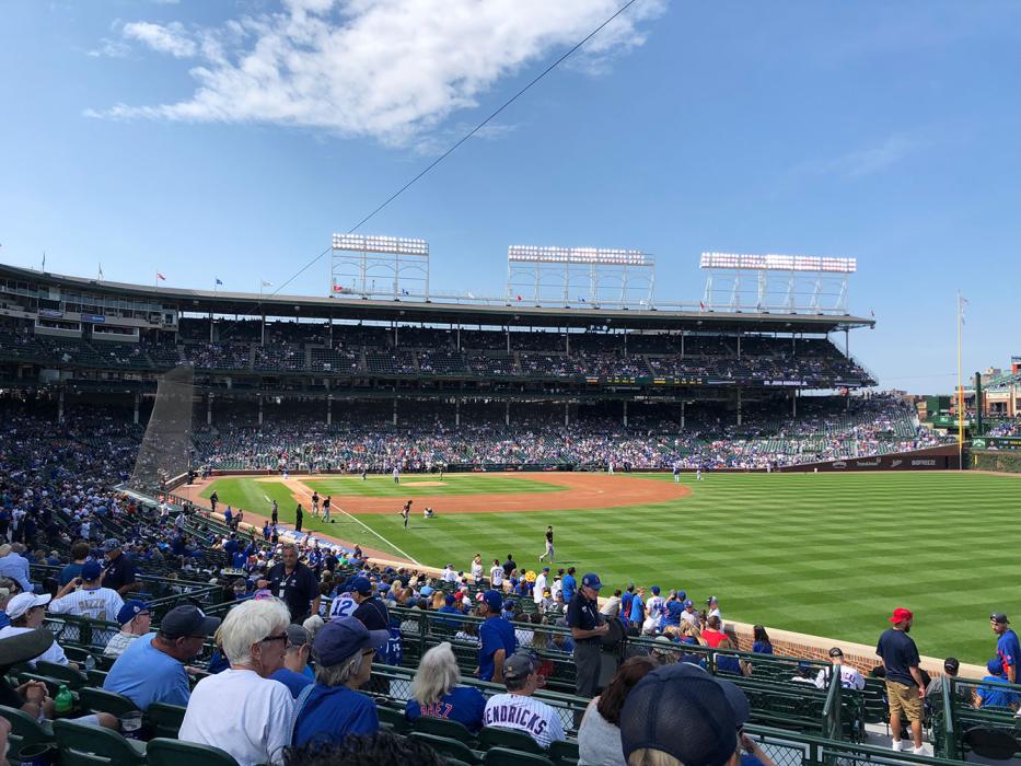 Wrigley Field renovations in Chicago.