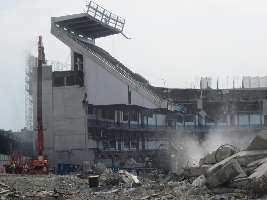 Old Yankee Stadium - Demolition of Concrete Structure Reinforced with Steel  