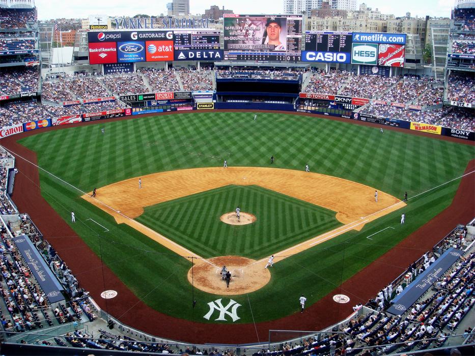 Yankee Stadium in the Bronx.